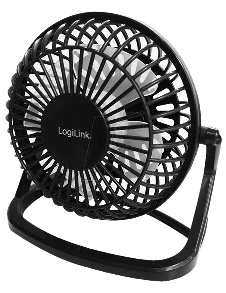 UA0192,VENTILATOR LOGILINK de birou, USB Fan, 14.65x15x9.63cm, 360 grade, on/off, black "UA0192"