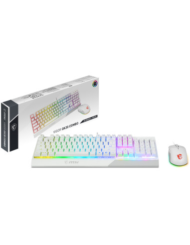 VIGOR GK30 COMBO WHITE US,MSI VIGOR GK30 COMBO WHITE KEYBOARD MOUSE "VIGOR GK30 COMBO WHITE US"
