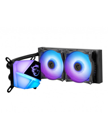 MAG CORELIQUID C240,Cooler Procesor MSI MAG Coreliquid C240 ARGB, 2 x 120mm