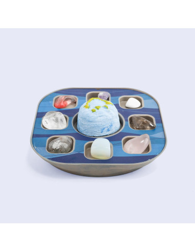 160025G,Kit excavat pietre pretioase - Marea Gaura Albastra