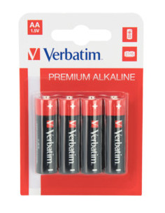BATERIE VERBATIM AA (R6), 1.5V alcalina, 4 buc., "49921",49921 2