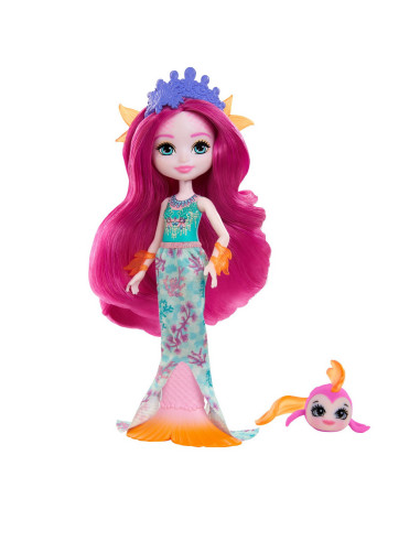 MTFNH22_GYJ02,Enchantimals Papusi Si Animalute Maura Mermaid Si Glide