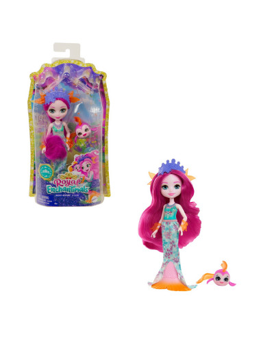 MTFNH22_GYJ02,Enchantimals Papusi Si Animalute Maura Mermaid Si Glide