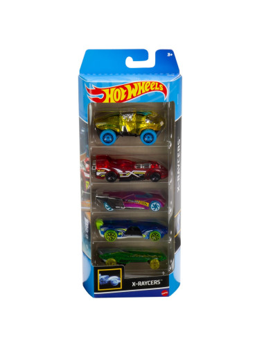MT1806_HLY64,Set 5 Masini Hot Wheels X-raycers