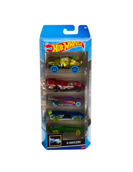 MT1806_HLY64,Set 5 Masini Hot Wheels X-raycers
