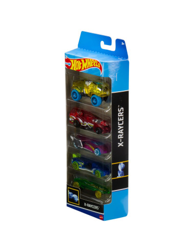 MT1806_HLY64,Set 5 Masini Hot Wheels X-raycers
