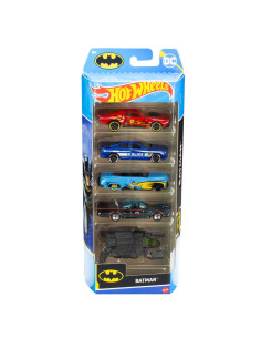 MT1806_HLY68,Set 5 Masini Hot Wheels Batman