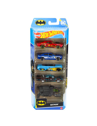 MT1806_HLY68,Set 5 Masini Hot Wheels Batman