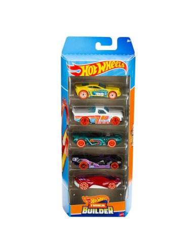 MT1806_HLY69,Set 5 Masini Hot Wheels Track Builder