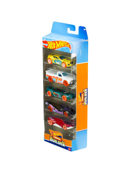 MT1806_HLY69,Set 5 Masini Hot Wheels Track Builder