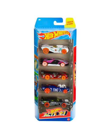 MT1806_HLY66,Set 5 Masini Hot Wheels Action
