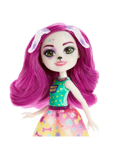MTHKN14,Enchantimals City Tails Main Street Familia Dessei Dalmatian