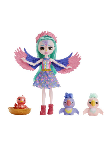 MTHKN15,Enchantimals City Tails Main Street Familia Filiei Finch