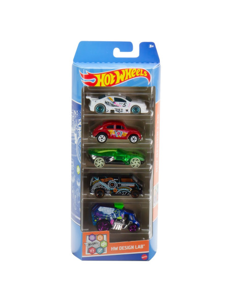 MT1806_HLY72,Set 5 Masini Hot Wheels Design Lab