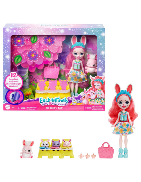 MTHLK83_HLK85,Enchantimals Baby Best Friends Set Surpriza Bree Bunny Si Twist