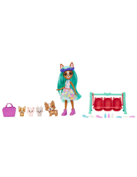 MTHLK83_HLK86,Enchantimals Baby Best Friends Set Surpriza Crizia Corgi Si Snow