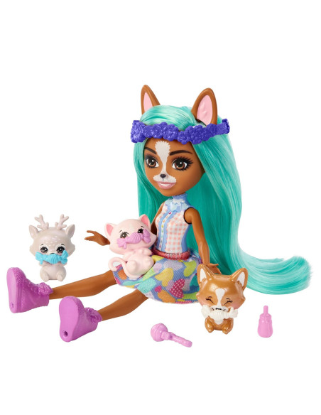MTHLK83_HLK86,Enchantimals Baby Best Friends Set Surpriza Crizia Corgi Si Snow