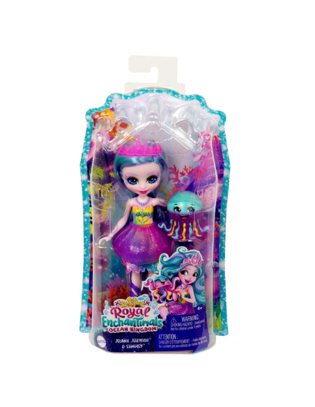 MTFNH22_HFF34,Enchantimals Papusi Si Animalute Jelanie Jellyfish Si Stingley