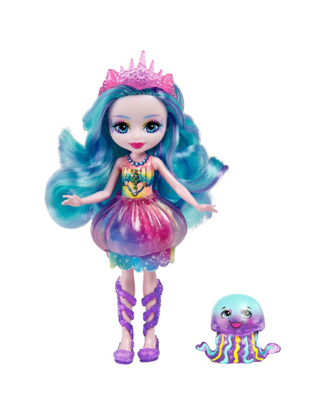 MTFNH22_HFF34,Enchantimals Papusi Si Animalute Jelanie Jellyfish Si Stingley
