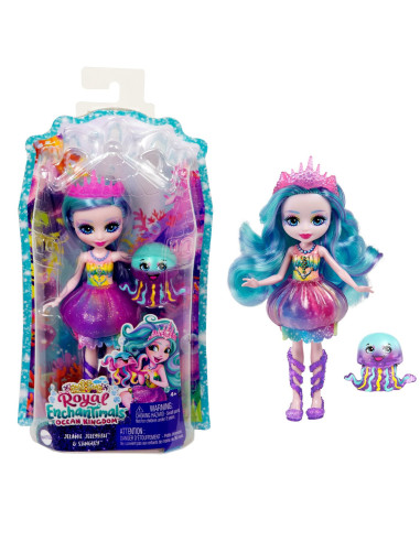 MTFNH22_HFF34,Enchantimals Papusi Si Animalute Jelanie Jellyfish Si Stingley