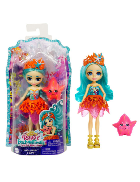 MTFNH22_HCF69,Enchantimals Papusi Si Animalute Staria Starfish Si Beamy