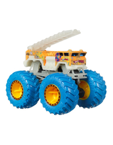 MTHCB50_HCB53,Hot Wheels Monster Truck Glow In The Dark Masinuta 5 Alarm Scara 1:64