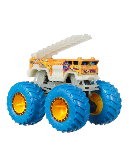 MTHCB50_HCB53,Hot Wheels Monster Truck Glow In The Dark Masinuta 5 Alarm Scara 1:64