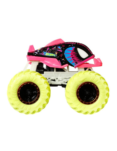 MTHCB50_HGX14,Hot Wheels Monster Truck Glow In The Dark Masinuta Piran-ahhhh Scara 1:64