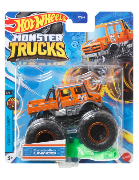 MTFYJ44_HNW13,Hot Wheels Monster Truck Masinuta Mercedes Beng Unimog Scara 1:64