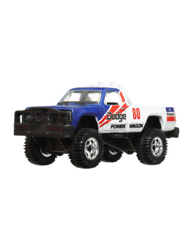 MTFLF56_HKF38,Hot Wheels Transportator Retro Rig Cu Masinuta Dodge Macho Power Wagon Scara 1:64