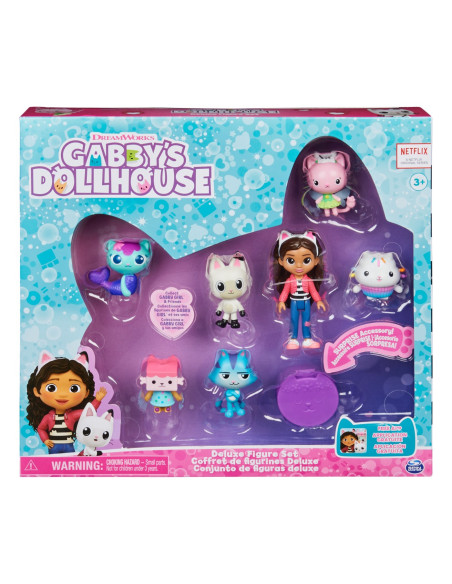 6060440,Gabbys Dollhouse Set 7 Figurine Deluxe