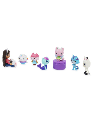 6060440,Gabbys Dollhouse Set 7 Figurine Deluxe