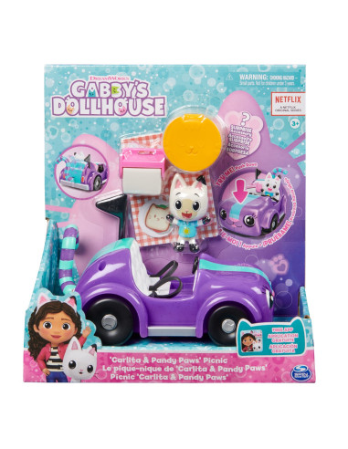 6062145,Gabbys Dollhouse Vehicul Cu Figurina