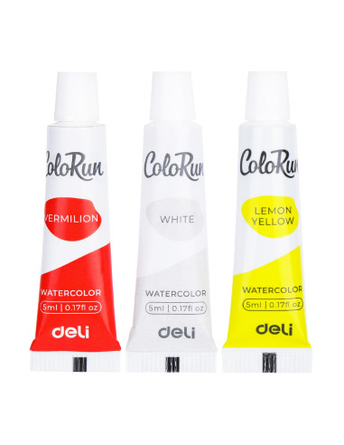 DLEC18-12,Tempera 12 culori 5ml deli