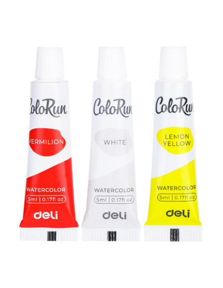 DLEC18-12,Tempera 12 culori 5ml deli