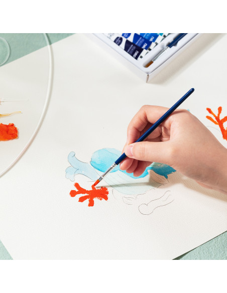 DLEC18-12,Tempera 12 culori 5ml deli