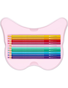 Set cadou 20 creioane colorate FABER-CASTELL FC201971, Sparkle Butterfly  2