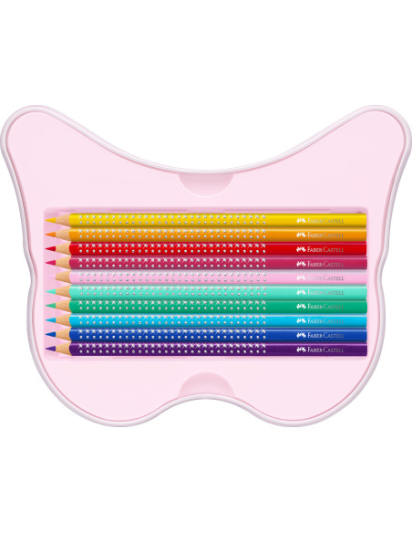 FC201971,Set cadou 20 creioane colorate sparkle butterfly faber-castell