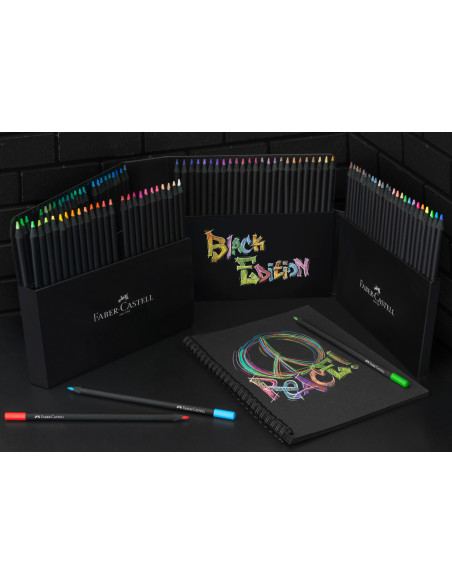 FC116411,Creioane colorate 100 bucati/set, Black Edition Faber-Castell
