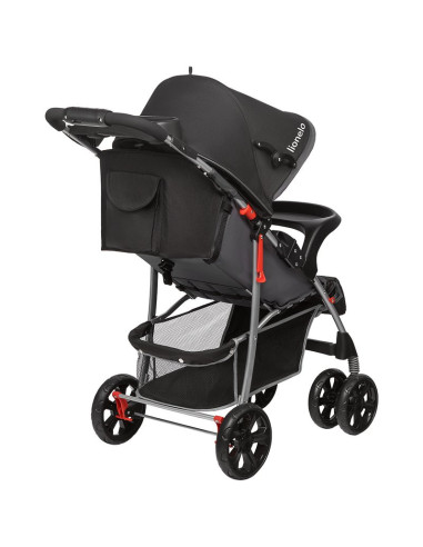 BN-LO-EMMA PLUS_STONE,Lionelo - Carucior sport Emma Plus, Cu tavita, 2 Suporturi pentru pahar, Geanta accesorii, Conform cu stan