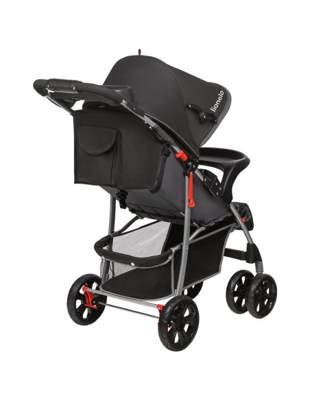 BN-LO-EMMA PLUS_STONE,Lionelo - Carucior sport Emma Plus, Cu tavita, 2 Suporturi pentru pahar, Geanta accesorii, Conform cu stan