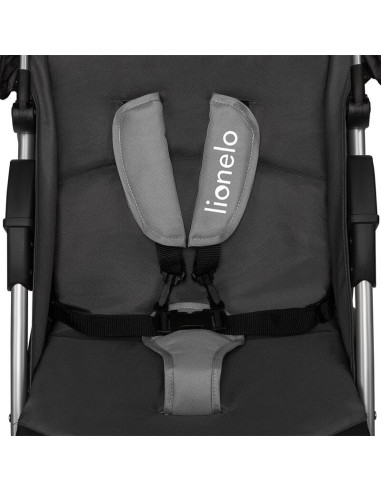 BN-LO-EMMA PLUS_STONE,Lionelo - Carucior sport Emma Plus, Cu tavita, 2 Suporturi pentru pahar, Geanta accesorii, Conform cu stan