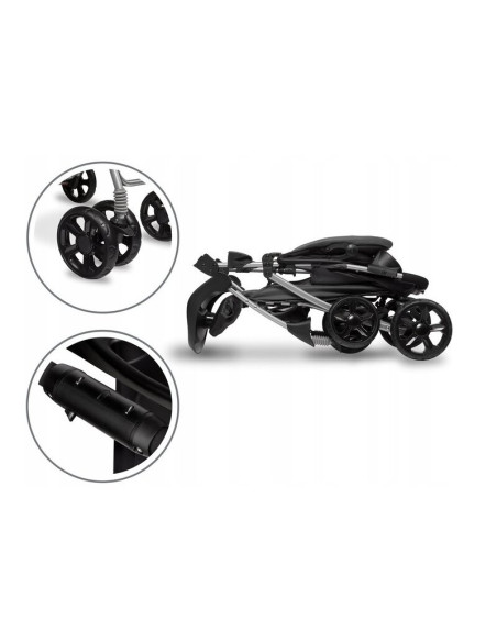 BN-LO-EMMA PLUS_STONE,Lionelo - Carucior sport Emma Plus, Cu tavita, 2 Suporturi pentru pahar, Geanta accesorii, Conform cu stan