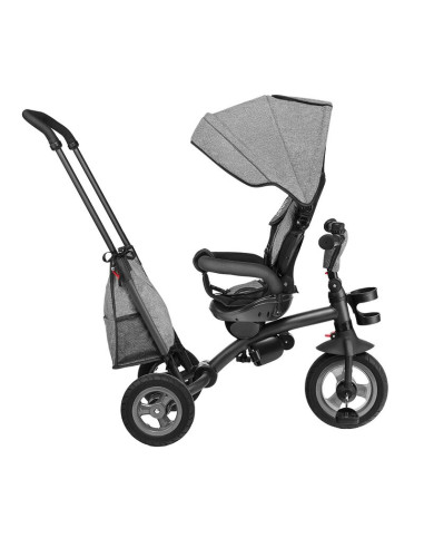 BN-LO-TRISSTONE_GREY,Lionelo - Tricicleta Tris, Mecanism de pedalare libera, Suport picioare, Control al directiei, Scaun revers