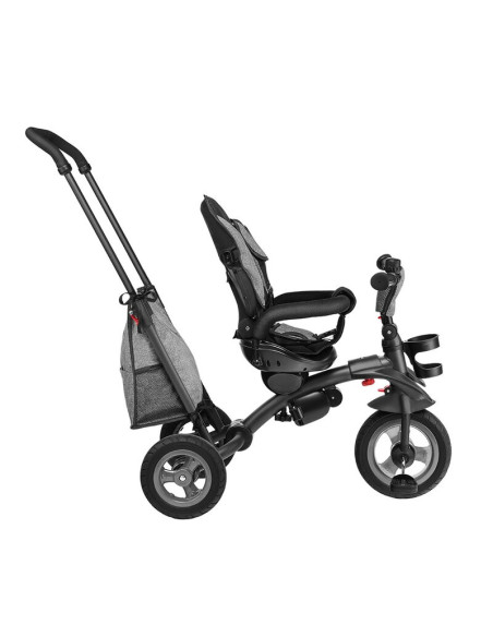 BN-LO-TRISSTONE_GREY,Lionelo - Tricicleta Tris, Mecanism de pedalare libera, Suport picioare, Control al directiei, Scaun revers