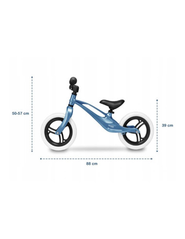 BN-LOE-BART_SKY_BLUE,Lionelo - Bicicleta usoara Bart, Fara pedale, Cu cadru din magneziu, Cu ghidon si sa reglabile, Greutate 3 