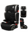 BN-LO-HUGO_LETHER_GREY,Lionelo - Scaun auto Hugo Lether, Cu Isofix, Tetiera, Husa, 2 suporturi pentru pahar,15-36 Kg, Conform cu
