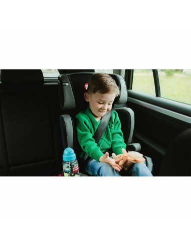 BN-LO-HUGO_LETHER_GREY,Lionelo - Scaun auto Hugo Lether, Cu Isofix, Tetiera, Husa, 2 suporturi pentru pahar,15-36 Kg, Conform cu