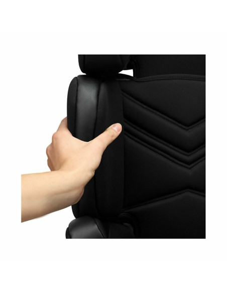 BN-LO-HUGO_LETHER_BLACK,Lionelo - Scaun auto Hugo Lether, Cu Isofix, Tetiera, Husa, 2 suporturi pentru pahar,15-36 Kg, Conform c