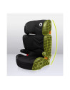 BN-LO-HUGO_LETHER_BLACK,Lionelo - Scaun auto Hugo Lether, Cu Isofix, Tetiera, Husa, 2 suporturi pentru pahar,15-36 Kg, Conform c
